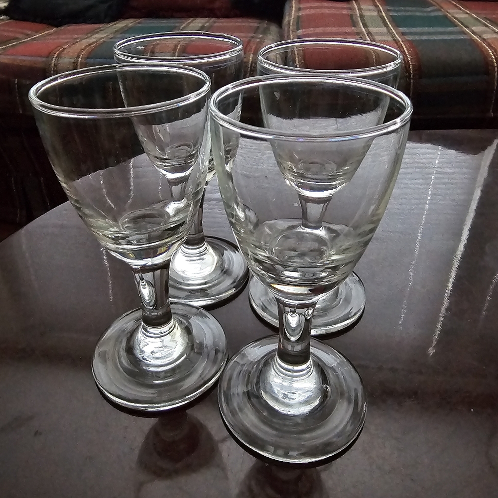 Set Of 4 | 4.7" Clear Goblet Glass